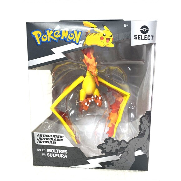 Pokemon Articulated Battle Figure MOLTRES 6" Select 2022 Series 3 Yellow - Picture 6 of 11